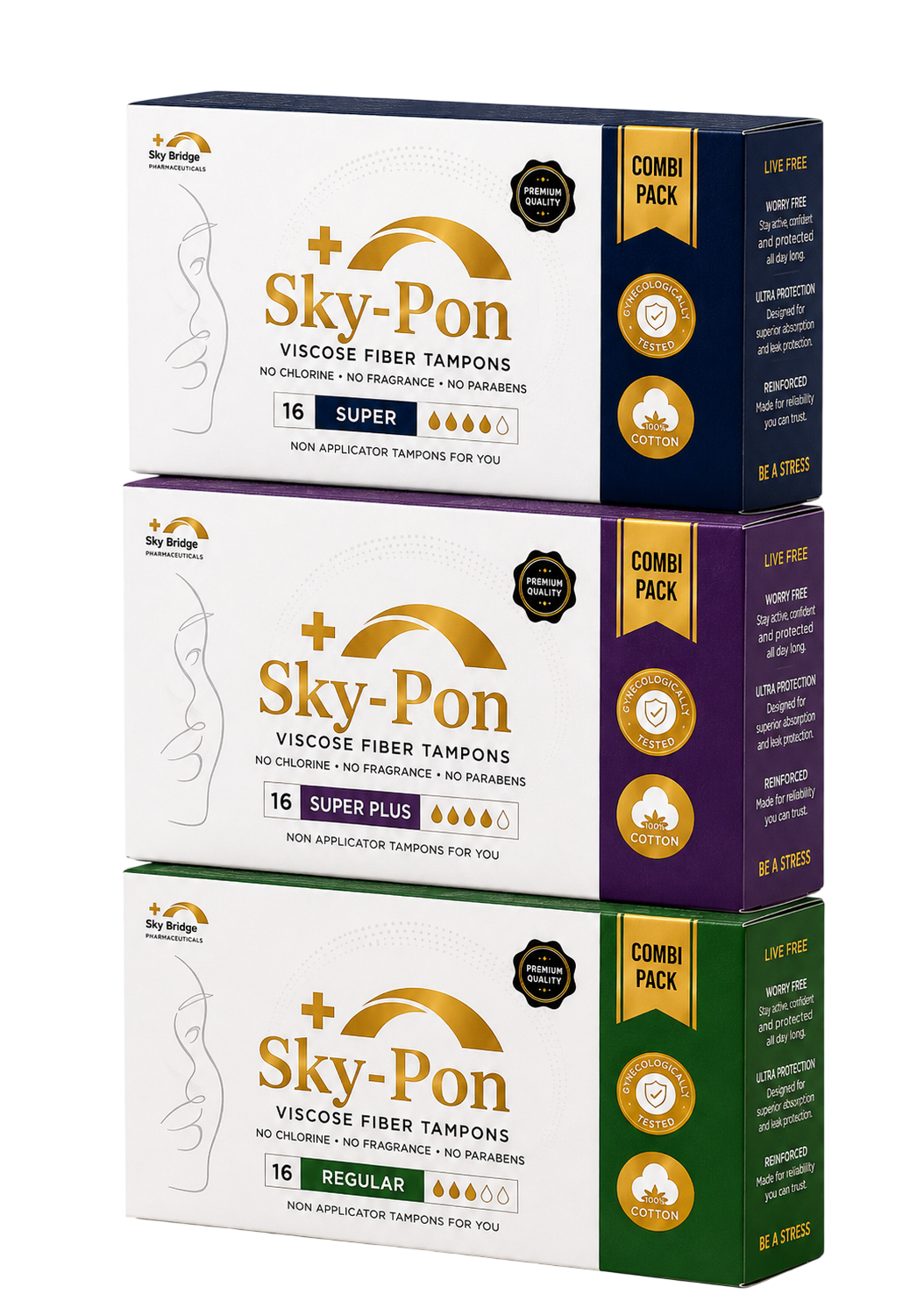 Sky-Pon Viscose Fiber Tampons